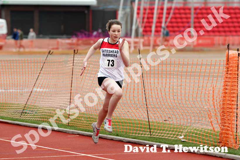 Under-13 girls 100 metres, Gateshead Open.